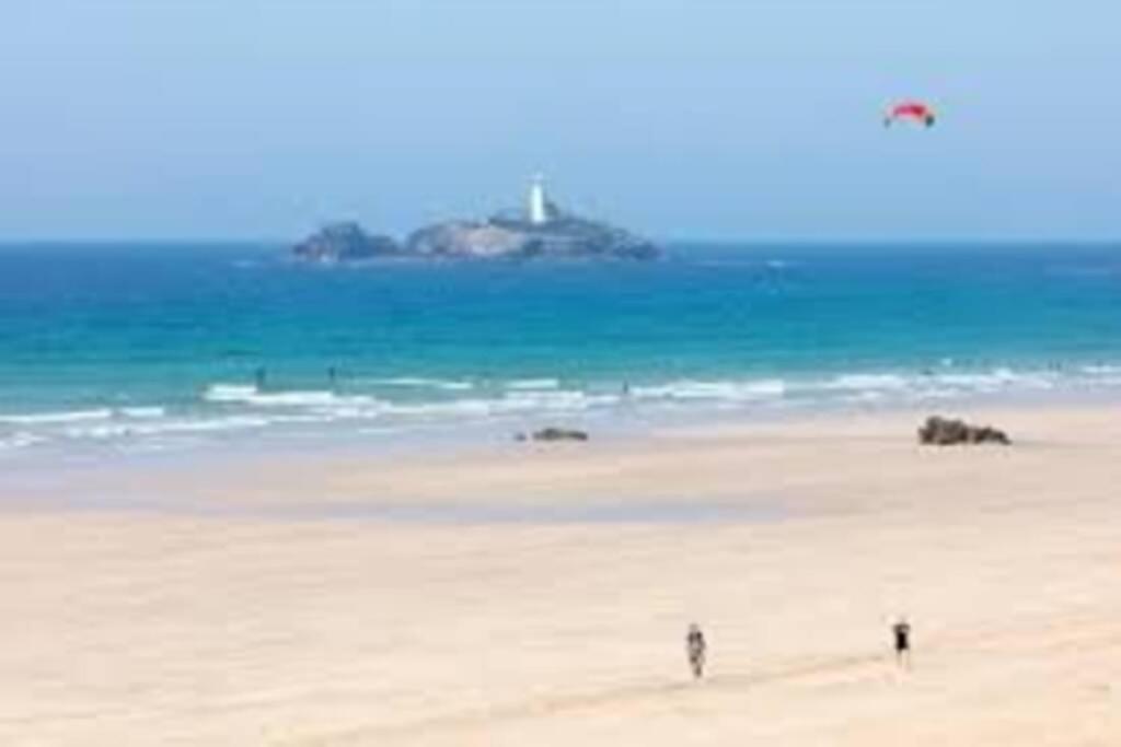 St Ives Apartment Private Parking With Garden 10 Minute Walk Into Town And Beach Eksteriør bilde